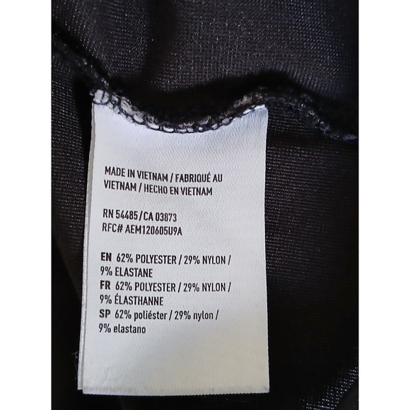 American Eagle Top Off the Shoulders Navy Velvet Ties Womens Size Medium Peasant - Picture 15 of 15